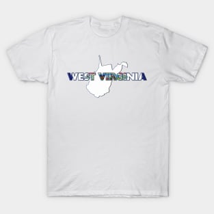 West Virginia Colored State Letters T-Shirt